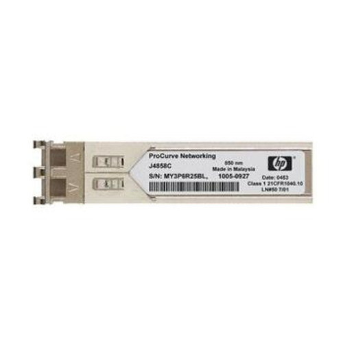 J4858C HP ProCurve X121 1Gbps 1000Base-SX Multi-Mode Fibre 550m 850nm Duplex LC Connector SFP (Mini-GBIC) Transceiver Module