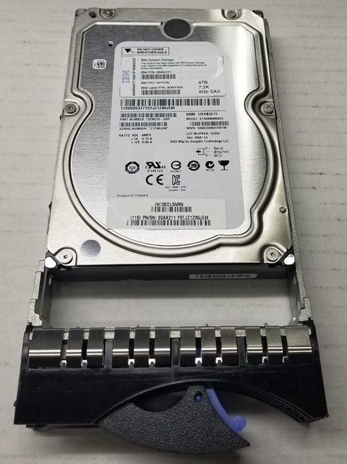 IBM 00AK211 4tb 7200rpm Sas 6gbps 3.5inch Hot Swap Nearline Hard Drive With Tray For Ibm Storwize V5000