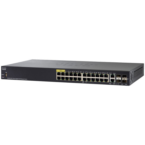 CISCO SG350-28MP-K9 Small Business Sg350-28mp Managed L3 Switch 24 Poe+ Ethernet Ports & 2 Gigabit Sfp Ports & 2 Combo Gigabit Sfp Ports
