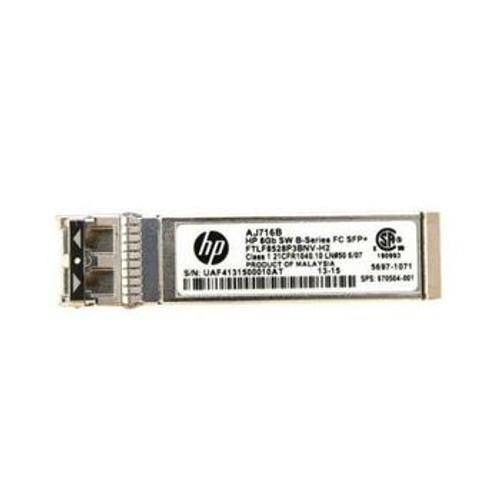 670504-001 HP B-Series 8Gbps Short Wave Fibre Channel SFP Transceiver Module