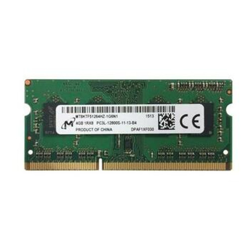 MT8KTF51264HZ-1G6N1 Micron 4GB DDR3 SoDimm Non ECC PC3-12800 1600Mhz 1Rx8 Memory