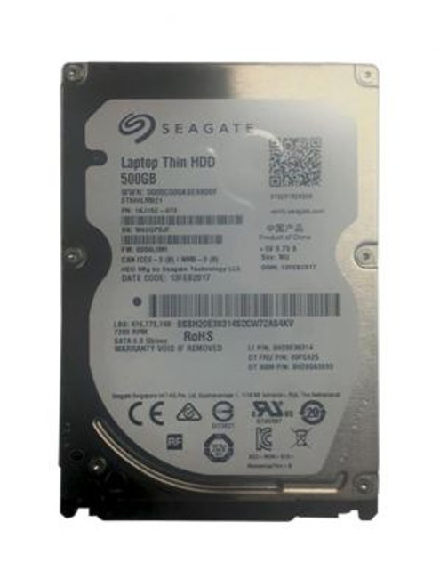 00FC425 Lenovo 500GB 7200RPM SATA 6.0 Gbps 2.5 32MB Cache Hard Drive