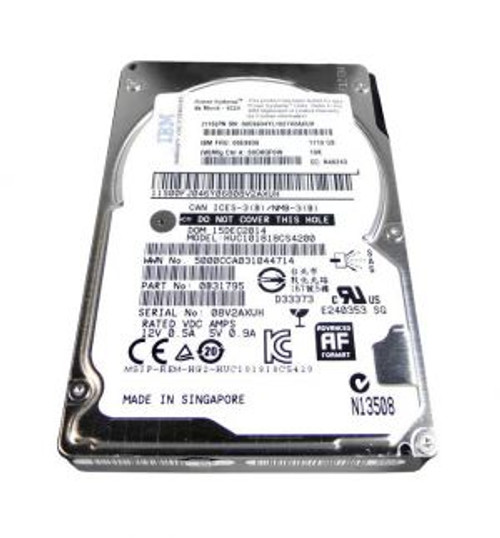0B31795 IBM 1TB 10000RPM SAS 12.0 Gbps 2.5 128MB Cache Hard Drive