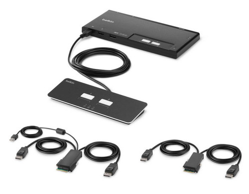 F1DN202MOD-PP-4 | Belkin F1DN202MOD-PP-4 KVM switch Black