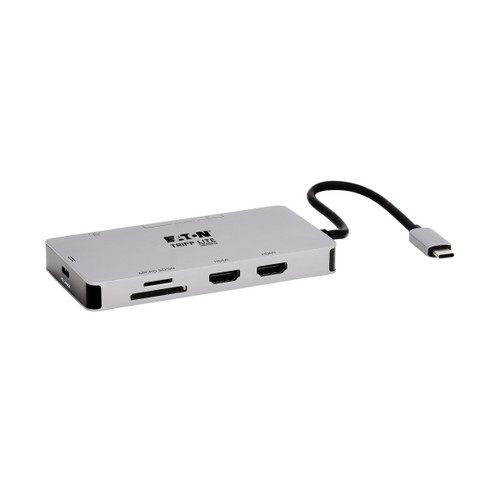 U442-DOCK8G-GG | Tripp Lite U442-DOCK8G-GG laptop dock/port replicator Wired USB 3.2 Gen 1 (3.1 Gen 1) Type-C Black, Gray