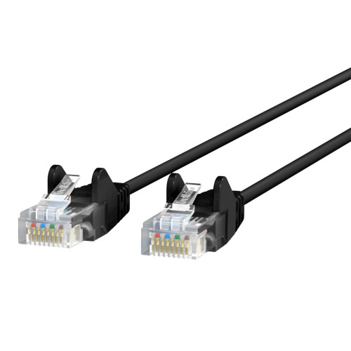 CE001B15-BLK-S , Belkin CE001B15-BLK-S networking cable Black 180" (4.57 m) Cat6 U/UTP (UTP)