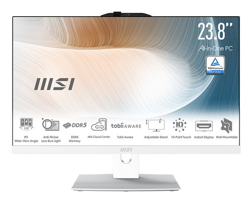 MAM242TP1M1097 , MSI Modern AM242TP 1M-1097US Intel Core 5 120U 23.8" 1920 x 1080 pixels Touchscreen All-in-One PC 16 GB DDR5-SDRAM 1 TB SSD Windows 11 Home