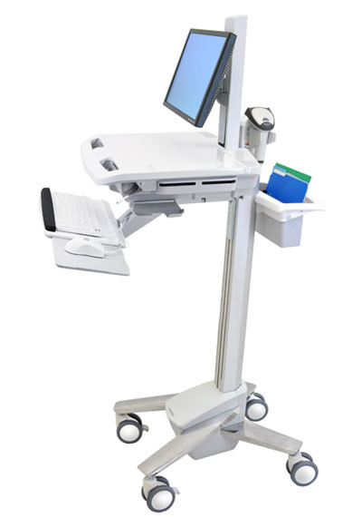SV41-6300-0 , Ergotron StyleView EMR Cart with LCD Pivot White Flat panel Multimedia cart - SV41-6300-0