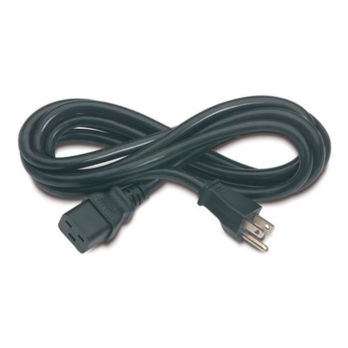 AP9872 , APC Pwr Cord, 15A, 100-120V, C19 to 5-15 Black 98.4" (2.5 m) - AP9872