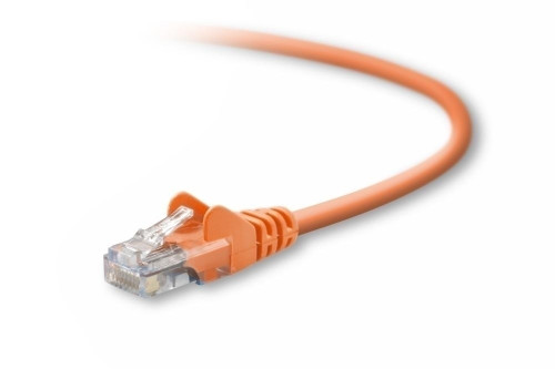 A3L791-30-ORG-S , Belkin Cat5e, 30ft, 1 x RJ-45, 1 x RJ-45, Orange networking cable 358.3" (9.1 m) - A3L791-30-ORG-S