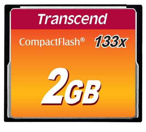 TS2GCF133 , Transcend TS2GCF133 memory card 2 GB CompactFlash MLC