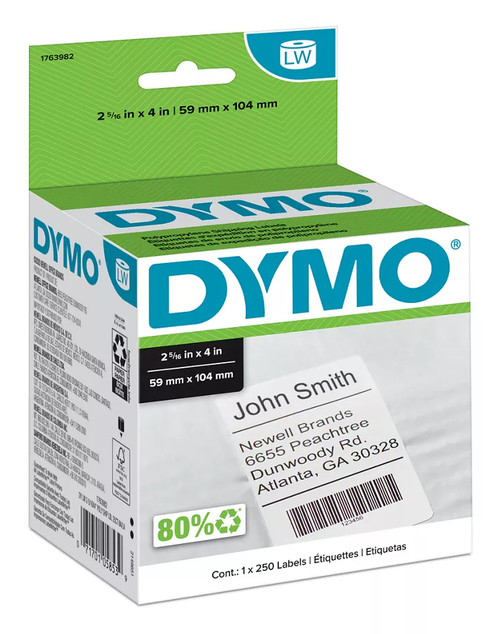 1763982 , DYMO 1763982 printer label White Self-adhesive printer label