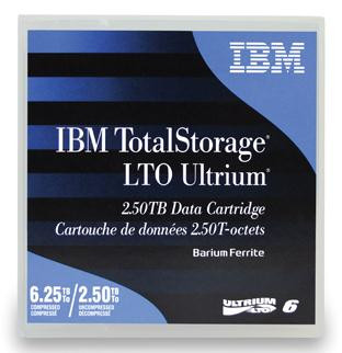 00V7590L , IBM LTO Ultrium 6 Blank data tape 2.5 TB - 00V7590L
