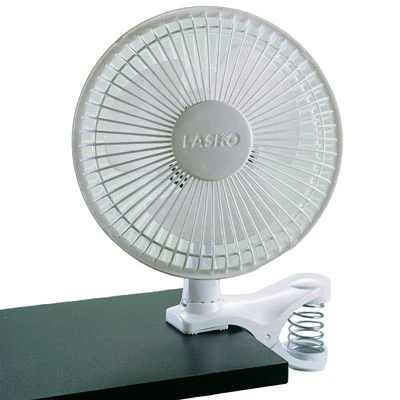 2004W , Lasko 6" Clip Fan - White - 2004W