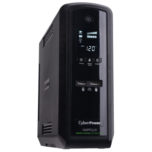 CP1500PFCLCDTAA , CyberPower CP1500PFCLCDTAA uninterruptible power supply (UPS) 1.5 kVA 900 W 10 AC outlet(s)