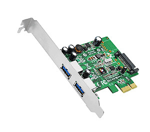 JU-P20612-S1 , Siig 2-Port USB3.0 interface cards/adapter Internal USB 3.2 Gen 1 (3.1 Gen 1) - JU-P20612-S1