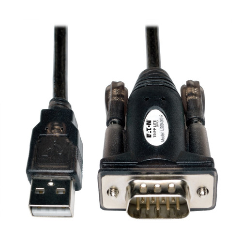 U209-000-R , Tripp Lite U209-000-R serial cable Black, White 59.8" (1.52 m) USB A DB9