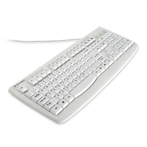 K64406US , Kensington Washable keyboard USB + PS/2 QWERTY White - K64406US