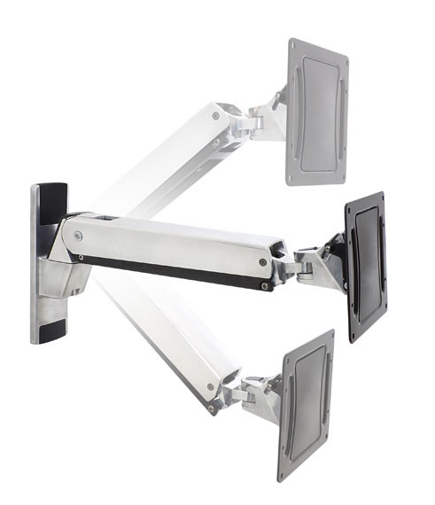 45-304-026 , Ergotron Interactive Arm, VHD 60" Wall Aluminum, Black - 45-304-026