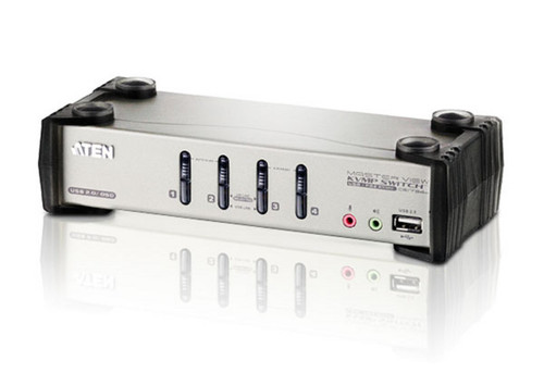 CS1734B , ATEN CS1734B KVM switch Rack mounting Black, Gray