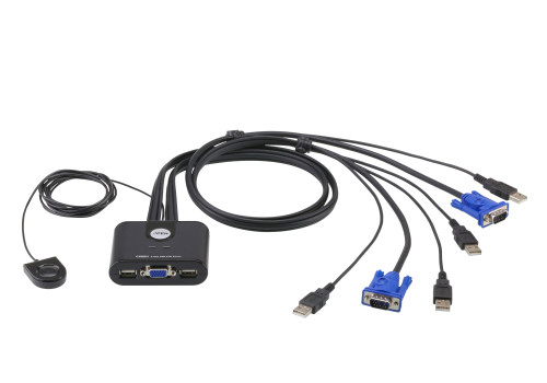 CS22U , ATEN CS22U KVM switch Black