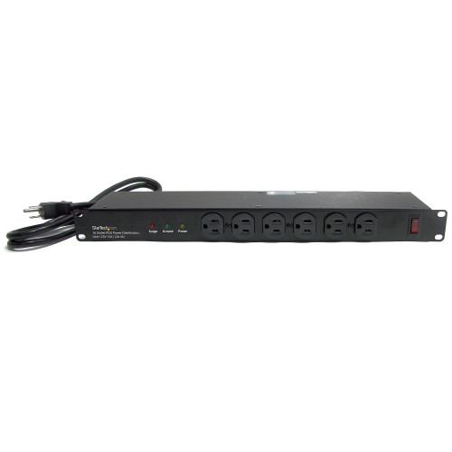 RKPW161915 , StarTech.com RKPW161915 power distribution unit (PDU) 16 AC outlet(s) 1U Black