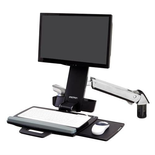 45-266-026 , Ergotron Styleview Sit-Stand Combo Arm 24" Wall Aluminum - 45-266-026