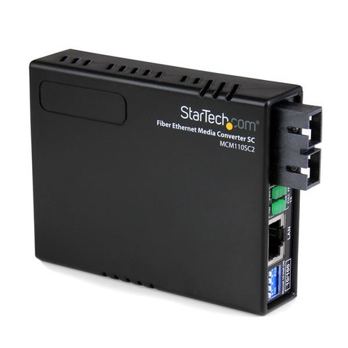 MCM110SC2 , StarTech.com MCM110SC2 network media converter 100 Mbit/s 1310 nm Multi-mode Black