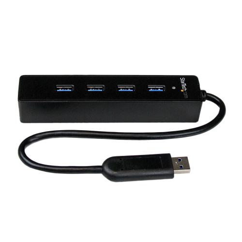 ST4300PBU3 , StarTech.com ST4300PBU3 interface hub USB 3.2 Gen 1 (3.1 Gen 1) Type-A 5000 Mbit/s Black