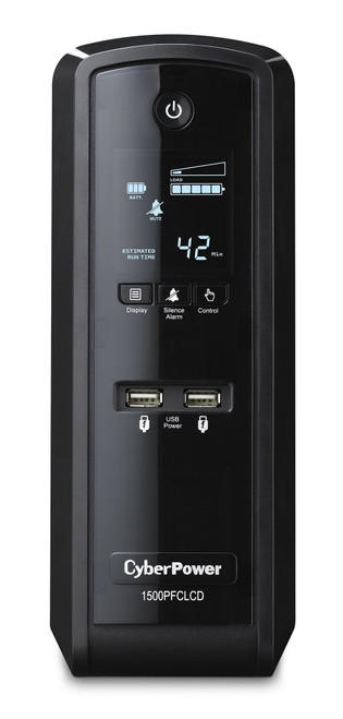CP1500PFCLCD , CyberPower CP1500PFCLCD uninterruptible power supply (UPS) Line-Interactive 1.5 kVA 900 W 10 AC outlet(s)