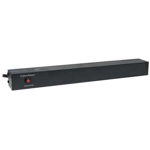 PDU15B12R , CyberPower PDU15B12R power distribution unit (PDU) 12 AC outlet(s) 1U Black