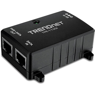 TPE-113GI , Trendnet TPE-113GI PoE adapter Gigabit Ethernet 48 V