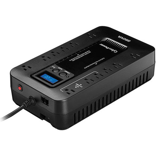 EC850LCD , CyberPower EC850LCD uninterruptible power supply (UPS) Line-Interactive 0.85 kVA 510 W 12 AC outlet(s)