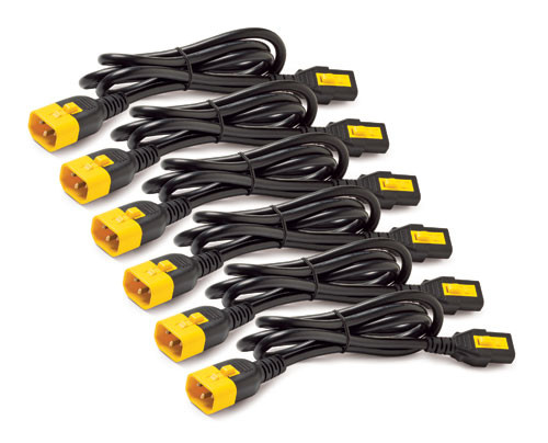 AP8706S-NA , APC AP8706S-NA power cable Black, Yellow 70.9" (1.8 m) C13 coupler C14 coupler