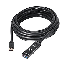 JU-CB0711-S1 , Siig JU-CB0711-S1 USB cable USB 3.2 Gen 1 (3.1 Gen 1) 590.6" (15 m) USB A 5 Gbit/s Black