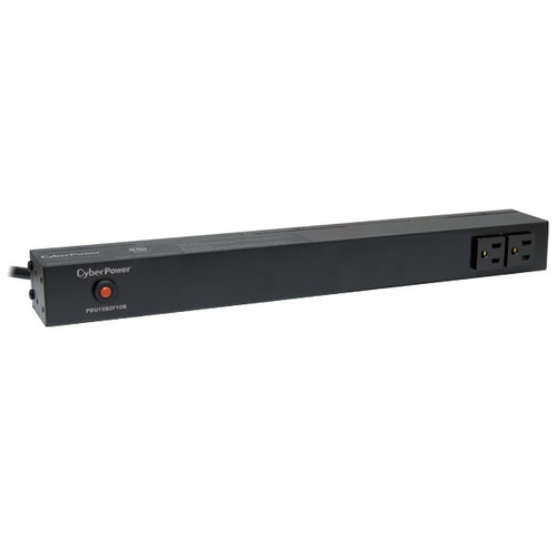 PDU15B2F10R , CyberPower PDU15B2F10R power distribution unit (PDU) 12 AC outlet(s) 1U Black