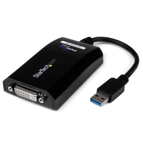 USB32DVIPRO , StarTech.com USB32DVIPRO USB graphics adapter 2048 x 1152 pixels Black