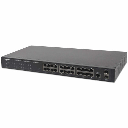 560559 , Intellinet 560559 network switch Managed Gigabit Ethernet (10/100/1000) Power over Ethernet (PoE) Black