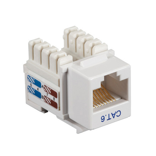 CAT6J-WH-25PAK , Black Box CAT6 Keystone Jack 25pk - CAT6J-WH-25PAK