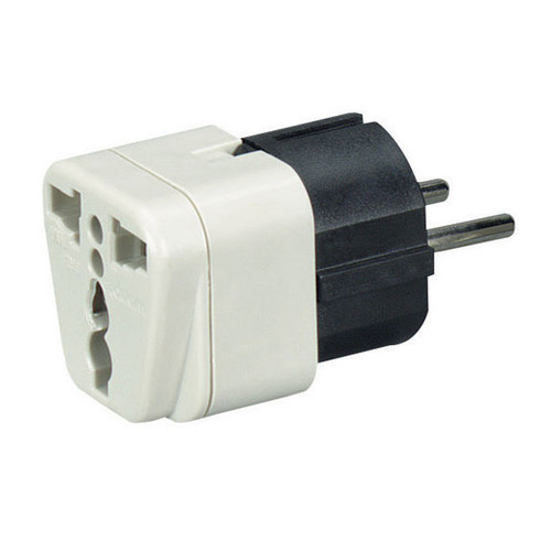 MC167A , Black Box MC167A power plug adapter Black, White