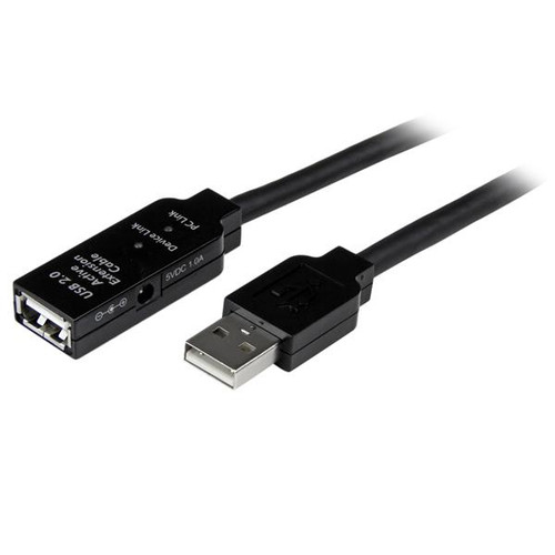 USB2AAEXT25M , StarTech.com 25m USB 2.0 USB cable 984.3" (25 m) USB A Black - USB2AAEXT25M
