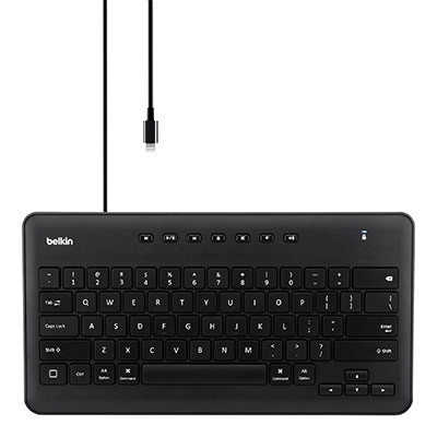 B2B124 , Belkin B2B124 mobile device keyboard Lightning Black