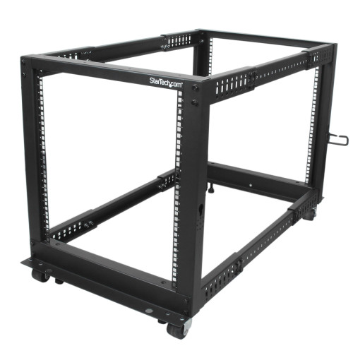 4POSTRACK12U , StarTech.com 4POSTRACK12U rack cabinet 12U Freestanding rack Black