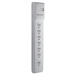 BE107000-06-CM , Belkin BE107000-06-CM surge protector White 7 AC outlet(s) 72" (1.83 m)