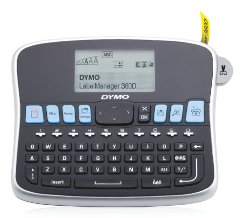 1754488 , DYMO LabelManager 360D label printer Thermal transfer 180 x 180 DPI 12 mm/sec D1 QWERTY - 1754488