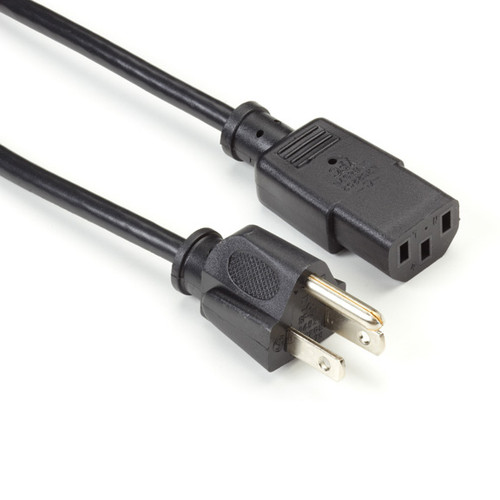 EPXR12 , Black Box EPXR12 power cable 118.1" (3 m) NEMA 5-15P C13 coupler