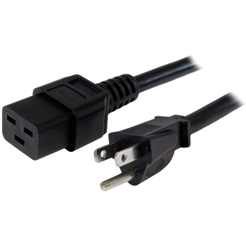 PXT515191410 , StarTech.com PXT515191410 power cable Black 118.1" (3 m) NEMA 5-15P C19 coupler
