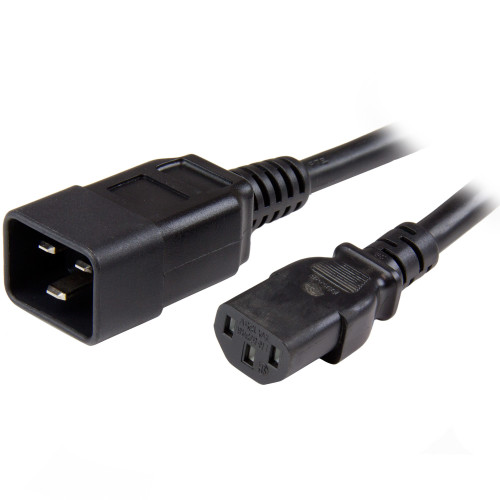 PXTC13C20146 , StarTech.com PXTC13C20146 power cable Black 70.9" (1.8 m) C20 coupler C13 coupler
