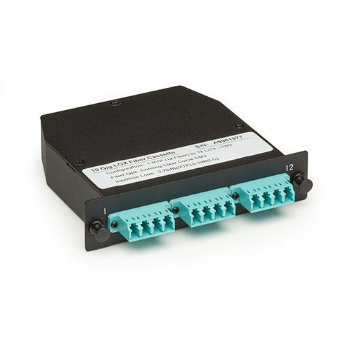 FOCA20M3-1MP12-12LC , Black Box OM3 50-Micron fiber optic adapter MTP 2 pc(s) - FOCA20M3-1MP12-12LC