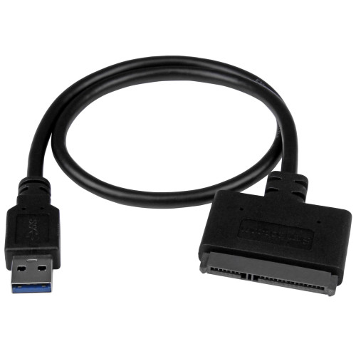 USB312SAT3CB , StarTech.com USB312SAT3CB cable gender changer USB 3.1 A SATA 7+15 pin Black